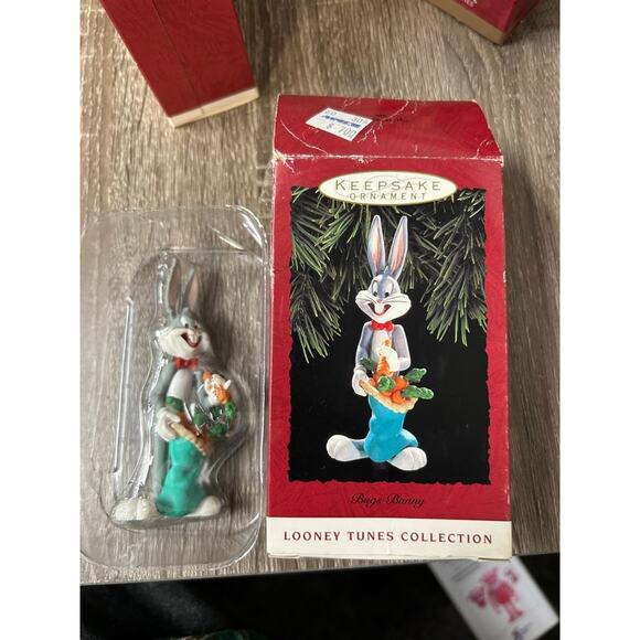 Hallmark Looney Tunes Collection Ornaments Lot of 6 Red Multi-color - Picture 2 of 7